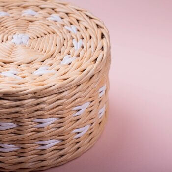 Traditional hand crafted basket